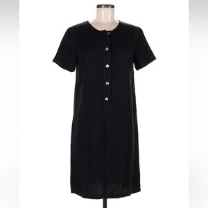 Talbots Black Button-Up Dress